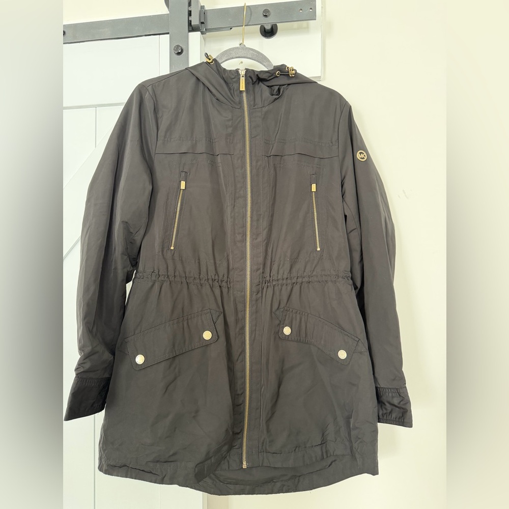 Michael Kors Black Rain Jacket
